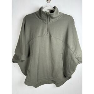 The North Face Women's Army Green Funnel Neck Gorpcore Minimalist Sweater Medium